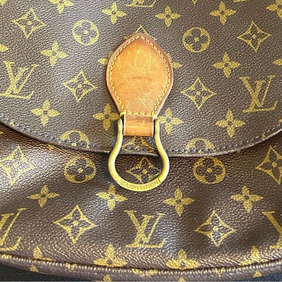 Louis Vuitton St Cloud Brown Monogram Crossbody Bag Vintage Good Authentic - Picture 3 of 16